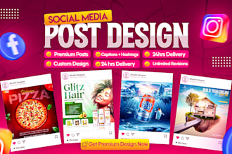 design engaging canva social media posts for instagram, facebook, twitter