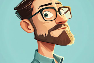 design custom drawn cartoon