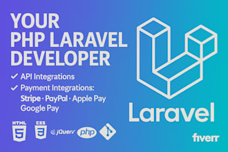 be your expert PHP laravel developer for web and API projects