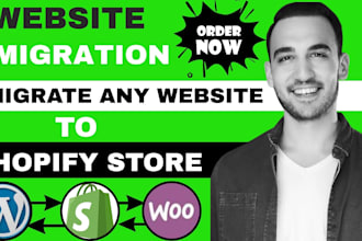 migrate squarespace wix wordpress godaddy ecwid woocommerce to shopify store