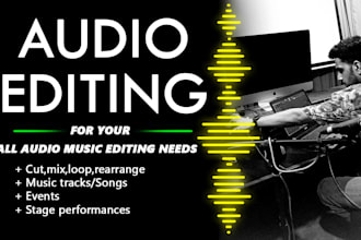 edit, mix, cut, loop audio songs music tracks