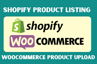 do shopify product listing and woocommerce product upload