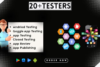 provide 12 or 20 testers for google play closed testing