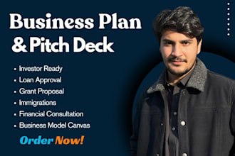 prepare investor ready business plan pitch deck financial projections