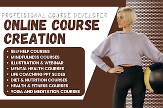 dev self paced online course for health, wellness mindfulness course creation