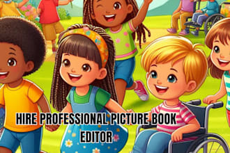 developmentally edit, studious proofread your picture book for children story