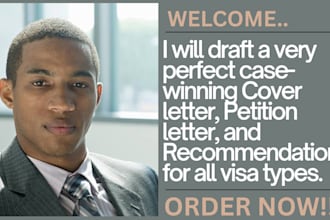 draft immigration cover letter, petition for eb2 niw,e2,eb1,eb2,l1,o1,f1 visa