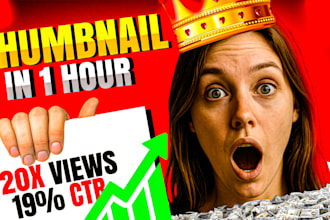 design attractive thumbnail in 1 hours