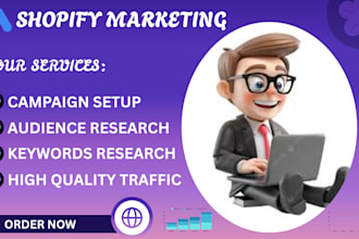 do organic website traffic, shopify marketing, google ads to boost shopify sales