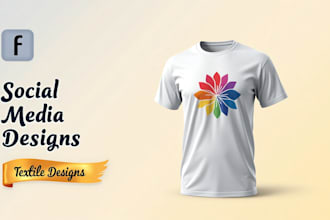 professional t shirt logo social media and textile designs