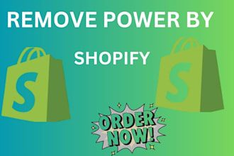 remove powered by shopify add powered by shopify on your store footer