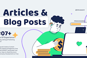 write SEO optimized medium articles and linkedin blogs
