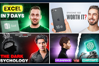 design eye catchy youtube thumbnails that get millions of clicks
