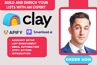 setup workflow clay com, hubspot, apollo io expert zapier makecom api automation