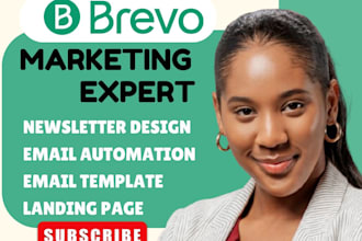 landing page design on brevo email campaign template flodesk funnelr beehiiv