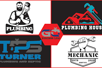 design a logo for plumbing, hvac, electrical, and home repair services
