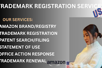 be trademark attorney , patent, amazon registration