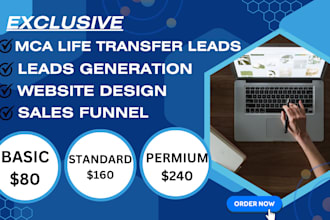 generate potential exclusive live transfer mca leads