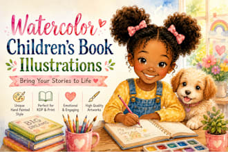do 3d children book illustration and children story book illustration
