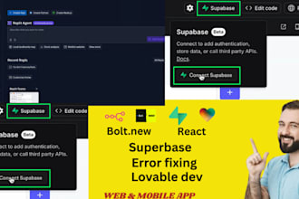 professionally develop or fix your lovable or supabase based application