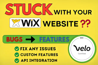 redesign wix website wix studio wix cms wix velo code css javascript fix wix
