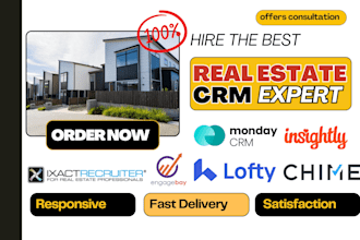 setup real estate monday crm ixact contact lofty insightly chime engagebay crm