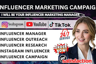 be your influencer manager instagram research influencer campaign outreach
