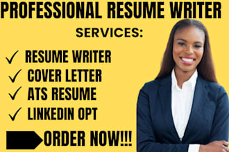 get you a professinal resume, cover letter, linkedin opt, driver resume,