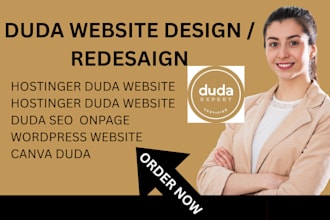 duda website seo onepage wordpress canva hostinger duda website design  redesign