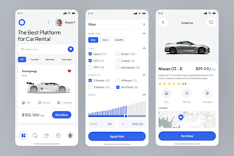 develop car rental business app, car hire app tours travels app car rentals app