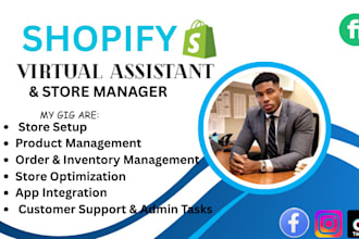 be shopify virtual assistant and sales marketer cro USA UK focused