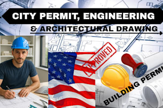 stamp, seal draw architectural drawing, structural engineer permit 2d floor plan