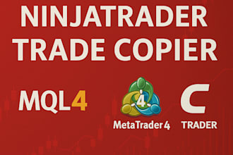 code ninjatrader trading bot or trade copier on mt5 mt4, nt8, ctrader, quantower