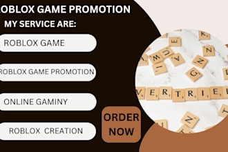 promote your newly develop roblox game, roblox promotion, roblox game creation