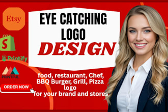 do food and restaurant logo chef and bbq icon burger grill, pizza for your brand