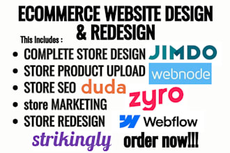 build create jimdo zyro webnode webflow duda strikingly website design redesign