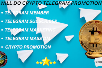 grow crypto telegram promotion, crypto telegram marketing, telegram subscribers