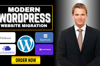 setup and migrate your wordpress website to hostinger, siteground or cloudways