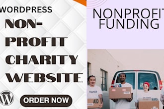non profit website, charity website, ngo website, 501c3 website, church website