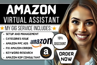 fix error amazon virtual assistant, amazon consultant, set up amazon account