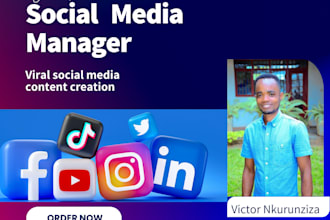 be your social media manager and content creator