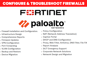 configure firewalls and do troubleshoot