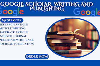 write and publish articles in google scholar peer reviewed indexed journal