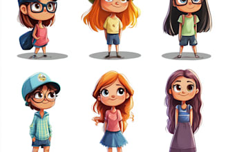create cartoon character design