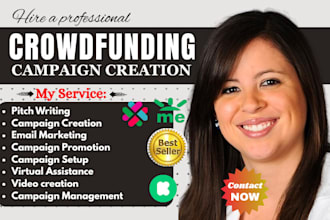 do crowdfunding campaign creation on kickstarter indiegogo gofundme promotion