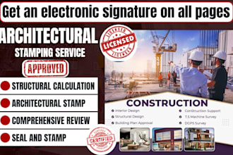 be a structural engineer, USA pe stamp, texas stamp, mep plan, city permit