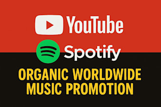 organic worldwide music promotion spotify streams spotify music