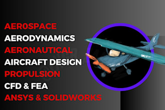 do aircraft design, aerospace, aerodynamics, solidworks, ansys, cad and fea