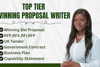 write winning bid proposal for government contracts and UK tender rfps