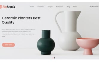 design profitable ceramics shopify sculpture store artworks artisan website